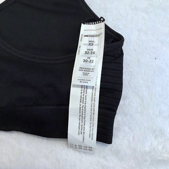 Marika NWT Black Sports Bra Women XS - Picture 9 of 10